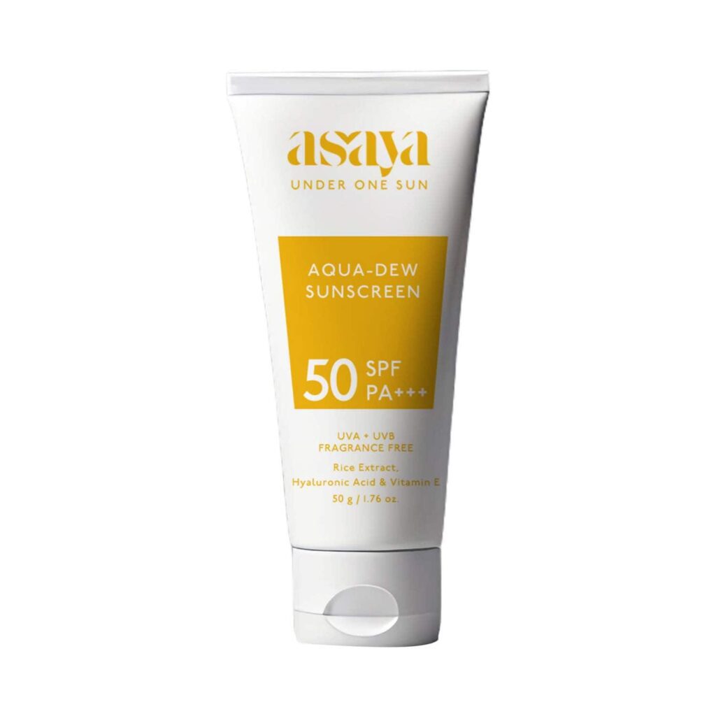 Asaya Aqua-Dew Sunscreen SPF 50+ PA+++ (50 g) - Asaya