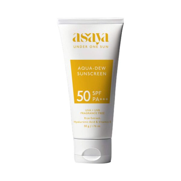 Asaya Aqua-Dew Sunscreen SPF 50+ PA+++ (50 g) - Asaya