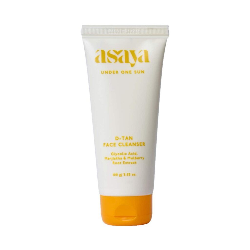 Asaya D-Tan, Tan Removal Face Cleanser for Normal Combination or Oily Skin (100 ml) - Asaya
