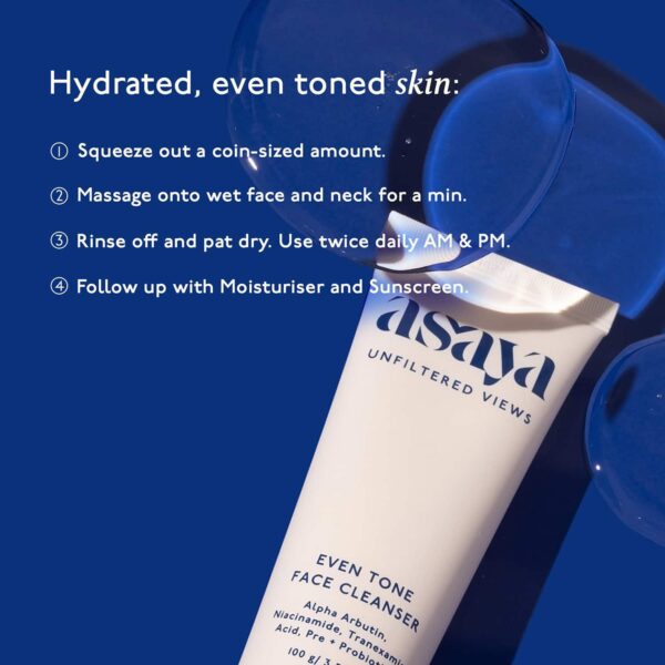 Asaya Even Tone Face Cleanser (100 ml) - Asaya
