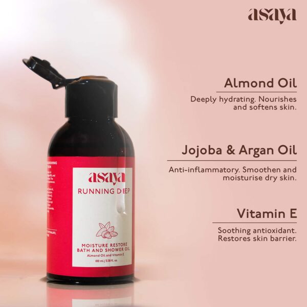 Asaya Running Deep Moisture Restore Bath & Shower Oil (100 ml) - Asaya