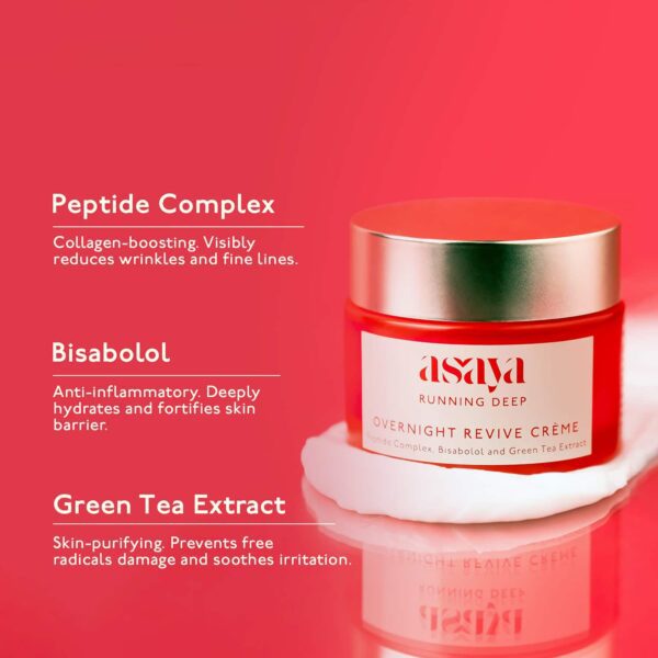 Asaya Running Deep Overnight Revive Creme (50 g) - Asaya