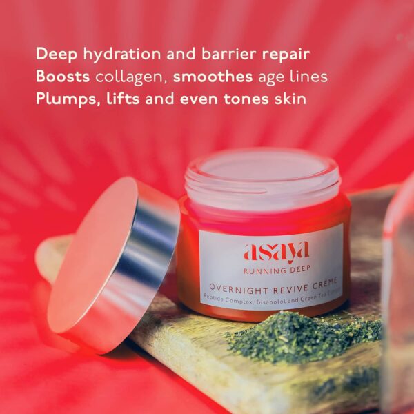 Asaya Running Deep Overnight Revive Creme (50 g) - Asaya