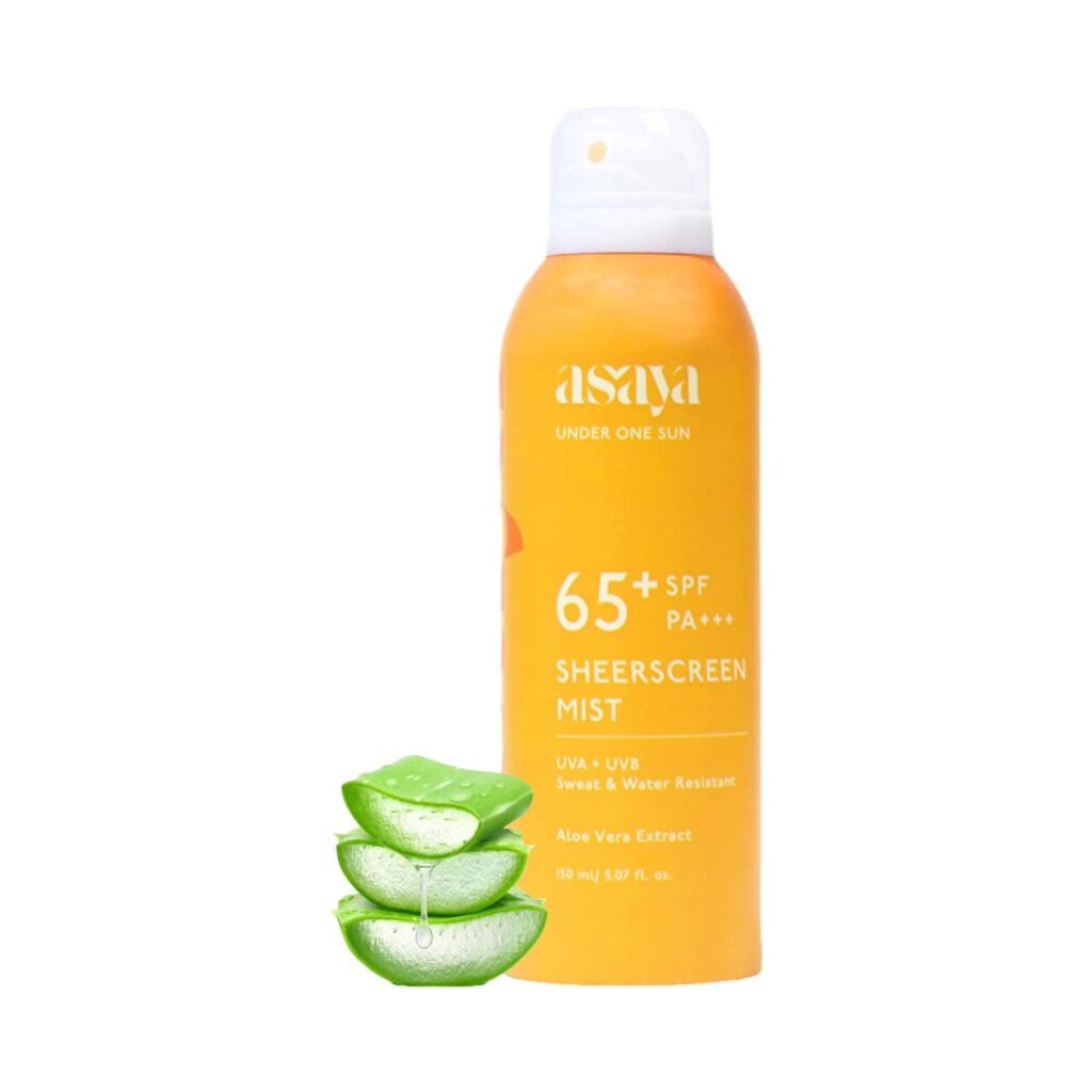 Asaya Under One Sun Sheerscreen Mist SPF 65+ PA+++ (150 ml) - Asaya