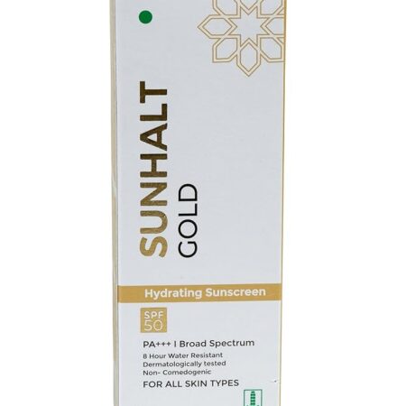 ASCENDER. Sunhalt Gold Hydrating Sunscreen Spf50 For Sensitive Skin(60Gm)