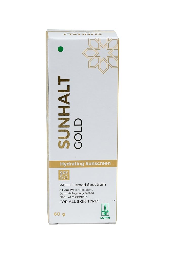 ASCENDER. Sunhalt Gold Hydrating Sunscreen Spf50 For Sensitive Skin(60Gm)
