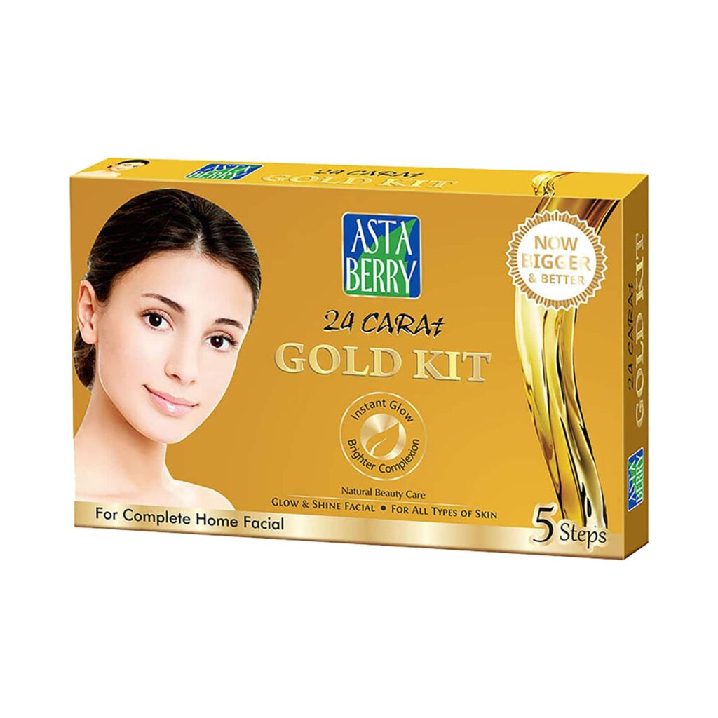 Astaberry Gold Mini Facial Kit 5 Steps (100g) - Astaberry