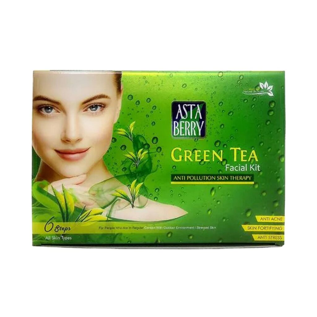 Astaberry Green Tea Facial Kit - (6Pcs) - Astaberry