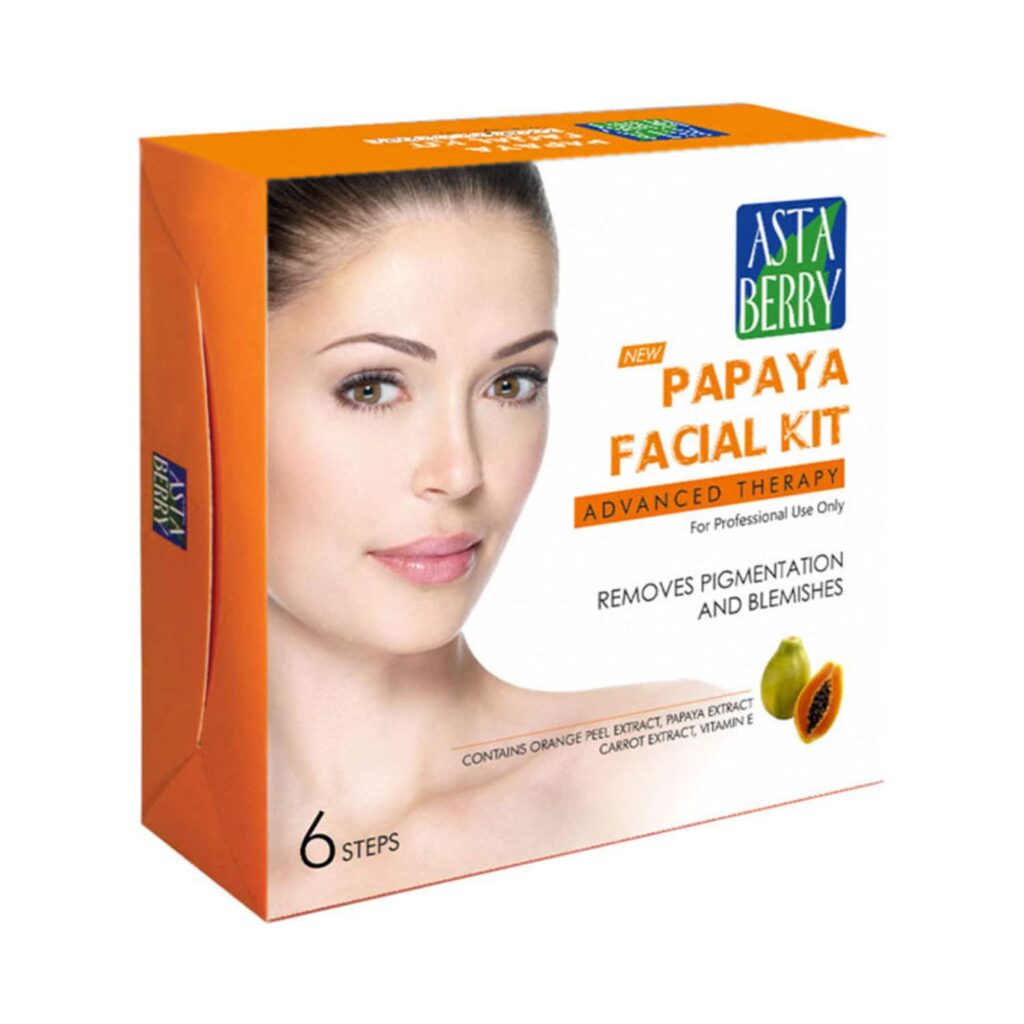 Astaberry Papaya Facial Kit - (6Pcs) - Astaberry