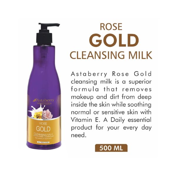 Astaberry Professional Gold Cleansing Milk (500ml) - Astaberry