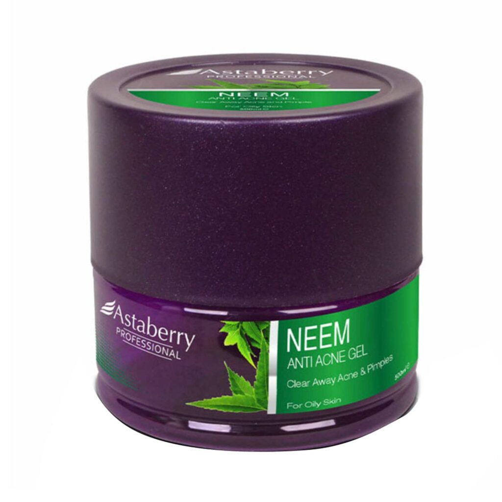Astaberry Professional Neem Anti Acne Skin Gel (500ml) - Astaberry
