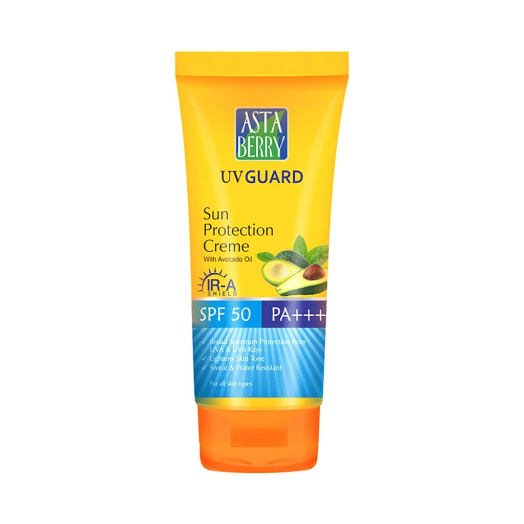 Astaberry UV Guard Sun Protection Crème SPF 50 (100ml) - Astaberry