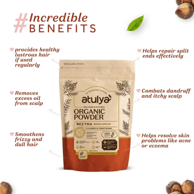 Atulya Reetha Organic Powder (100g) - Atulya