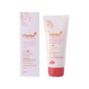 Aurelderma Uvedge Spf 30 Sunscreen Gel | Lightweight | Uva/uvb | Brightens & Hydrates Skin |no White Cast | For All Skin Types 100ml