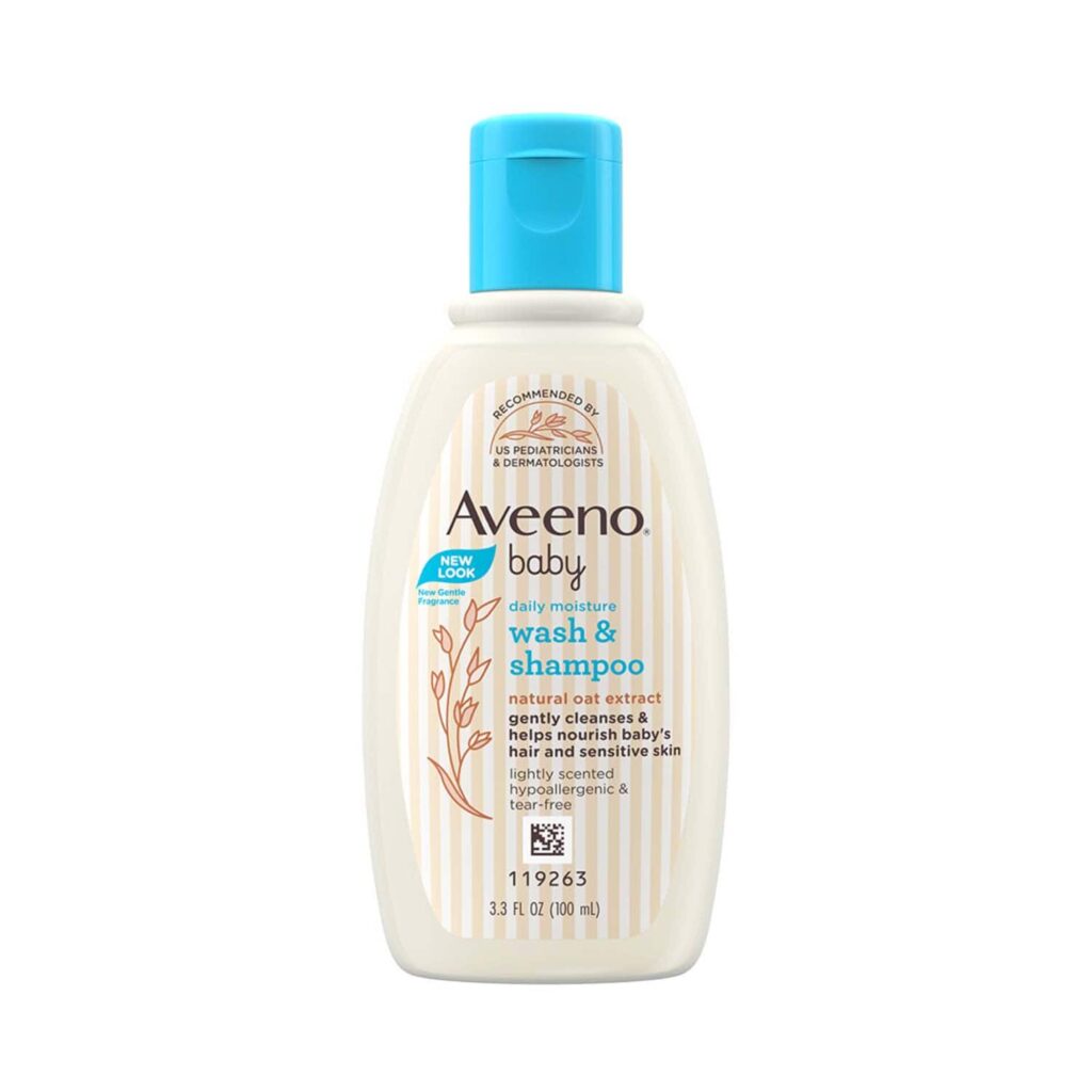 Aveeno Baby Daily Moisture Wash & Shampoo (100 ml) - Aveeno