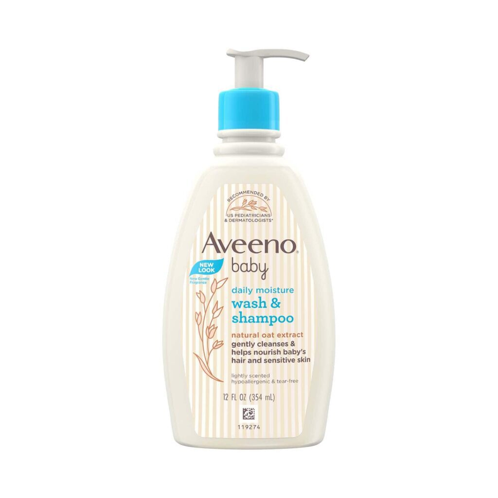 Aveeno Baby Daily Moisture Wash & Shampoo (354ml) - Aveeno