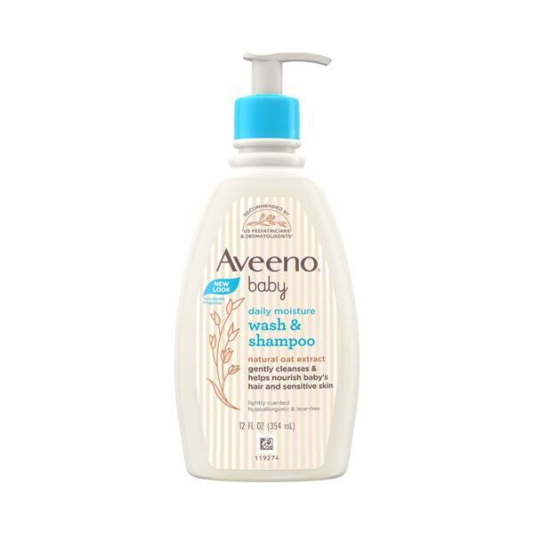 Aveeno Baby Daily Moisture Wash & Shampoo (354ml) - Aveeno