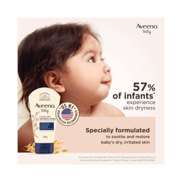 Aveeno Baby Soothing Relief Moisture Cream (100 g) - Aveeno