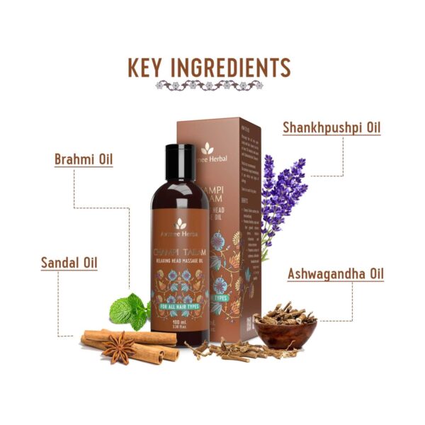 Avimee Herbal Champi Tailam Massage Oil (100 ml) - Avimee Herbal