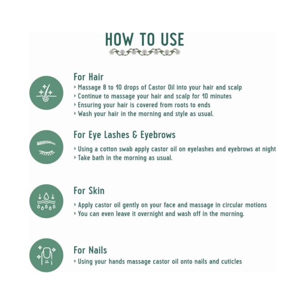 Avimee Herbal Cold Pressed Castor Oil (100 ml) - Avimee Herbal
