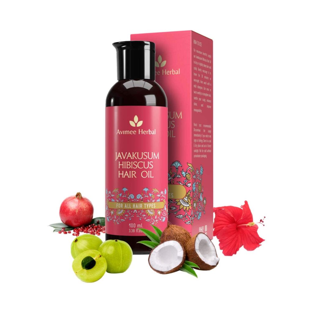 Avimee Herbal Javakusum Hibiscus Hair Oil (100 ml) - Avimee Herbal