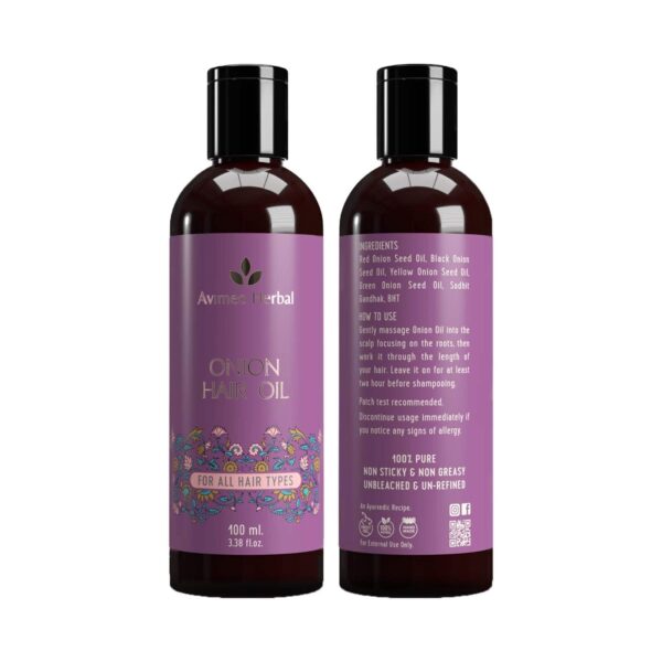Avimee Herbal Onion Hair Oil (100 ml) - Avimee Herbal