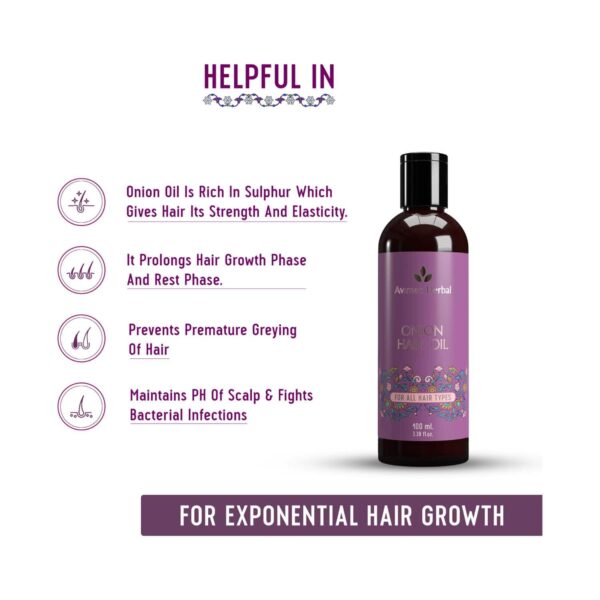 Avimee Herbal Onion Hair Oil (100 ml) - Avimee Herbal