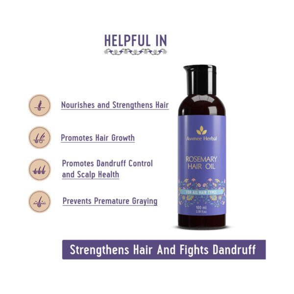 Avimee Herbal Rosemary Hair Oil (100 ml) - Avimee Herbal