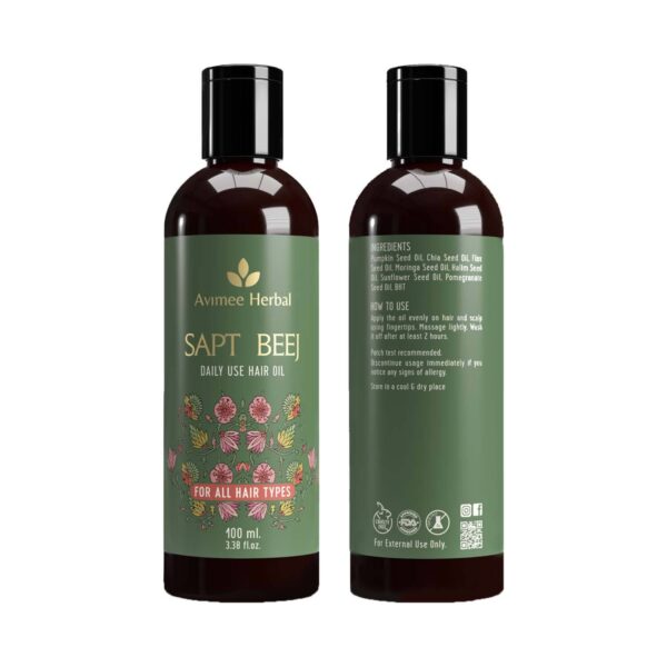 Avimee Herbal Saptbeej Hair Oil (100 ml) - Avimee Herbal