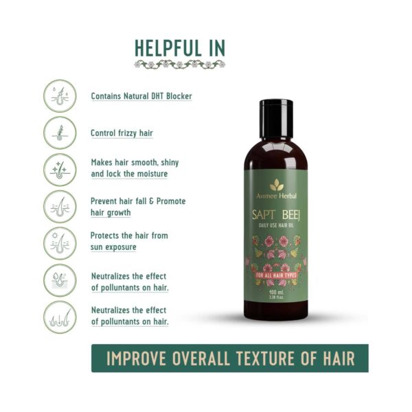 Avimee Herbal Saptbeej Hair Oil (100 ml) - Avimee Herbal