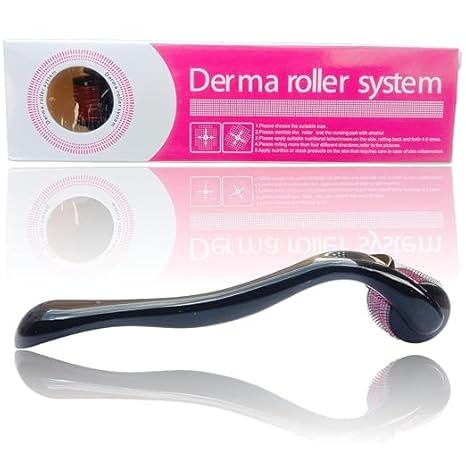 AVISHKARAM Derma Roller For Hair Growth 1.5 mm With 540 Titanium Micro Needles | Repairs Damaged Hair, Activates Hair Follicles | For Men & Women | For Hair Fall & Hair...