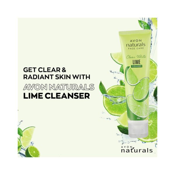 Avon Naturals Clear White Lime Face Cleanser (100g) - Avon
