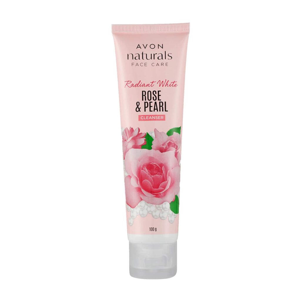 Avon Naturals Radiant White Rose & Pearl Face Cleanser (100g) - Avon