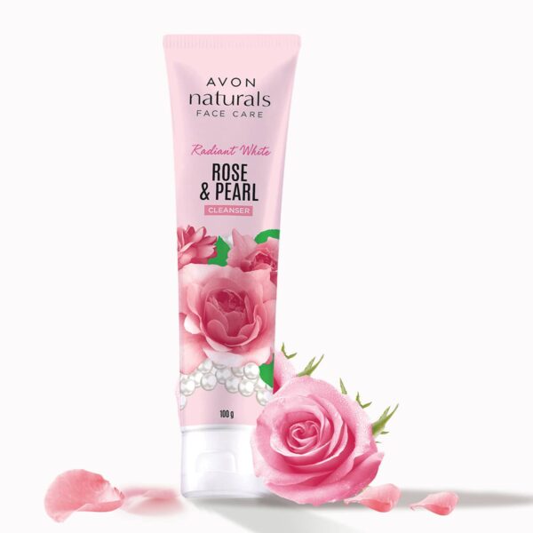 Avon Naturals Radiant White Rose & Pearl Face Cleanser (100g) - Avon