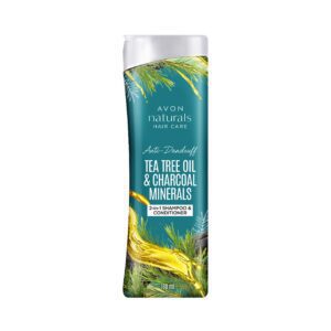 Avon Naturals Tea Tree Oil & Charcoal 2-In-1 Shampoo & Conditioner (180ml) - Avon