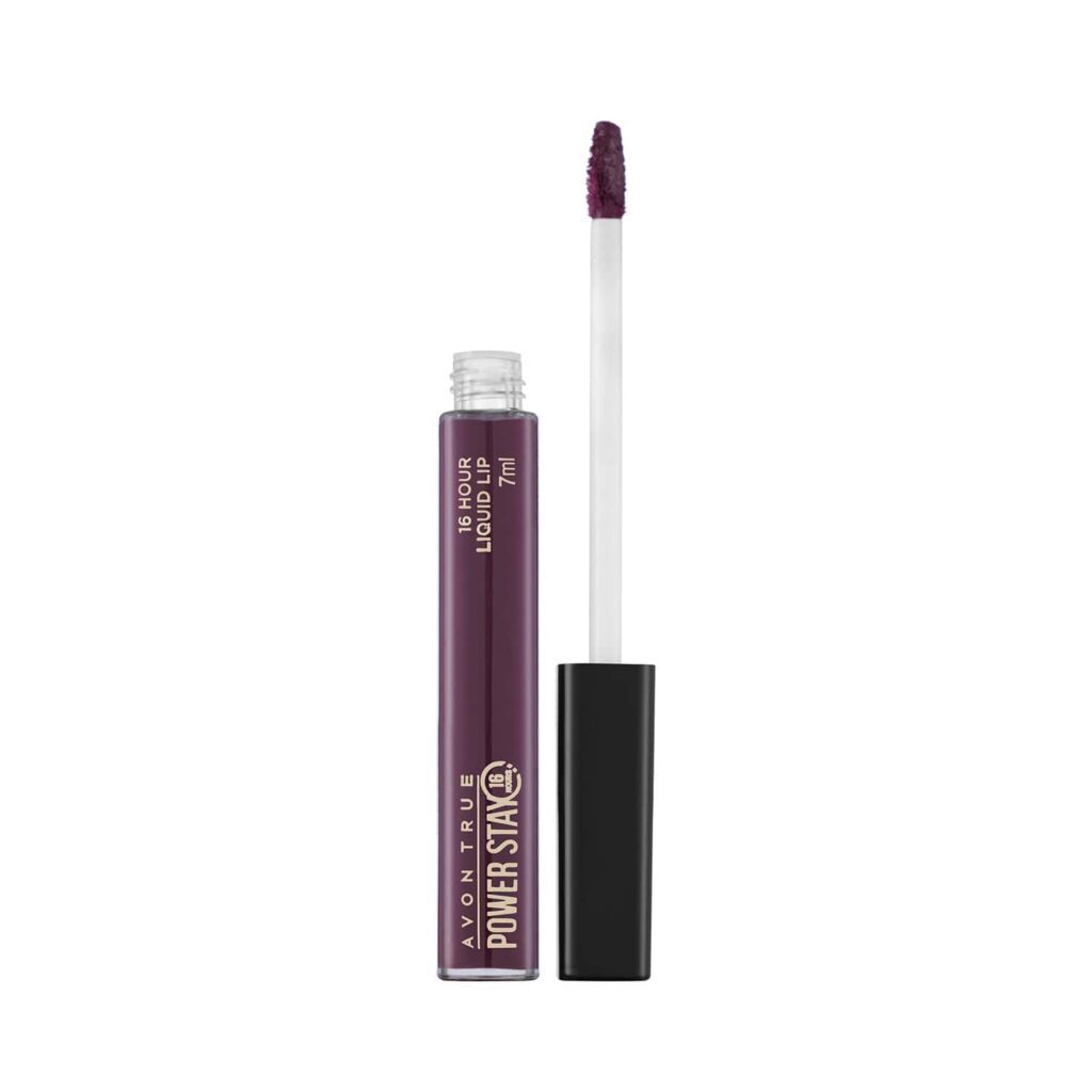 Avon True Color Power Stay Liquid Lip Color - Power On Plum (7ml) - Avon