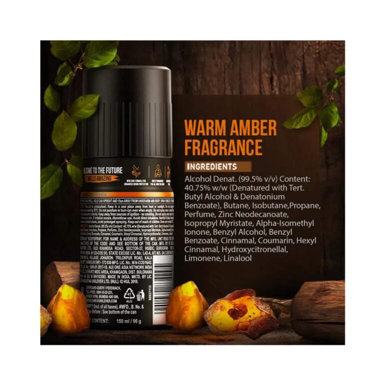 AXE 24X7 Warm Amber Fragrance Deodorant For Men (150ml) - AXE