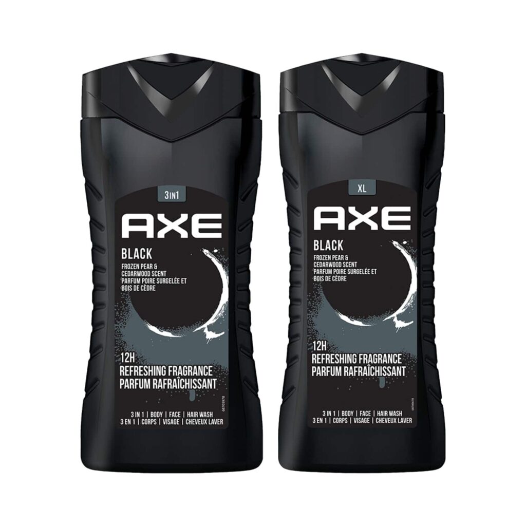 AXE Black 3 In 1 Body Face & Hair Wash & Black 3 In 1 Body Face & Hair Wash For Men Fragrance Combo - AXE