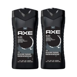 AXE Black 3 In 1 Body Face & Hair Wash & Black 3 In 1 Body Face & Hair Wash For Men Fragrance Combo - AXE