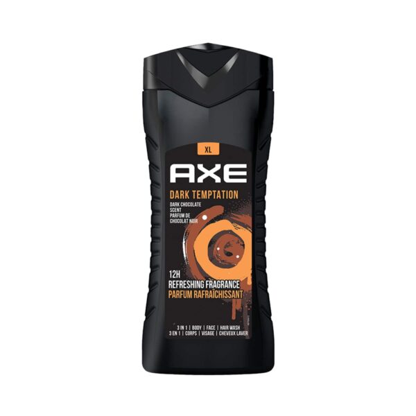 Axe Dark Temptation & Sports Blast 3 In 1 Body Face & Hair Wash for Men Long-Lasting Fragrance Combo - AXE
