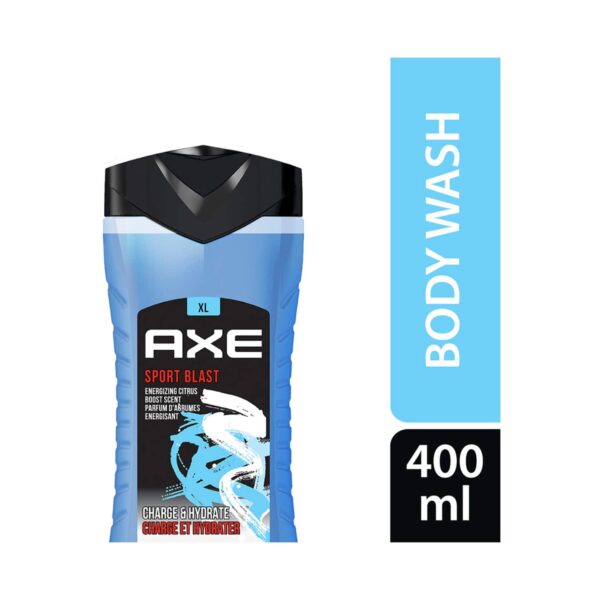 Axe Dark Temptation & Sports Blast 3 In 1 Body Face & Hair Wash for Men Long-Lasting Fragrance Combo - AXE