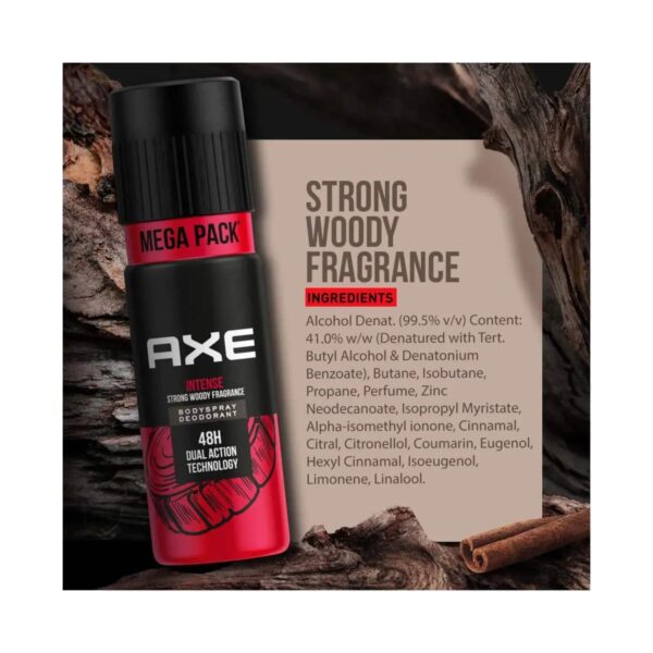 AXE Gold Temptation (215 ml) & Intense (215 ml) Long Lasting Deodorant Bodyspray For Men Combo - AXE