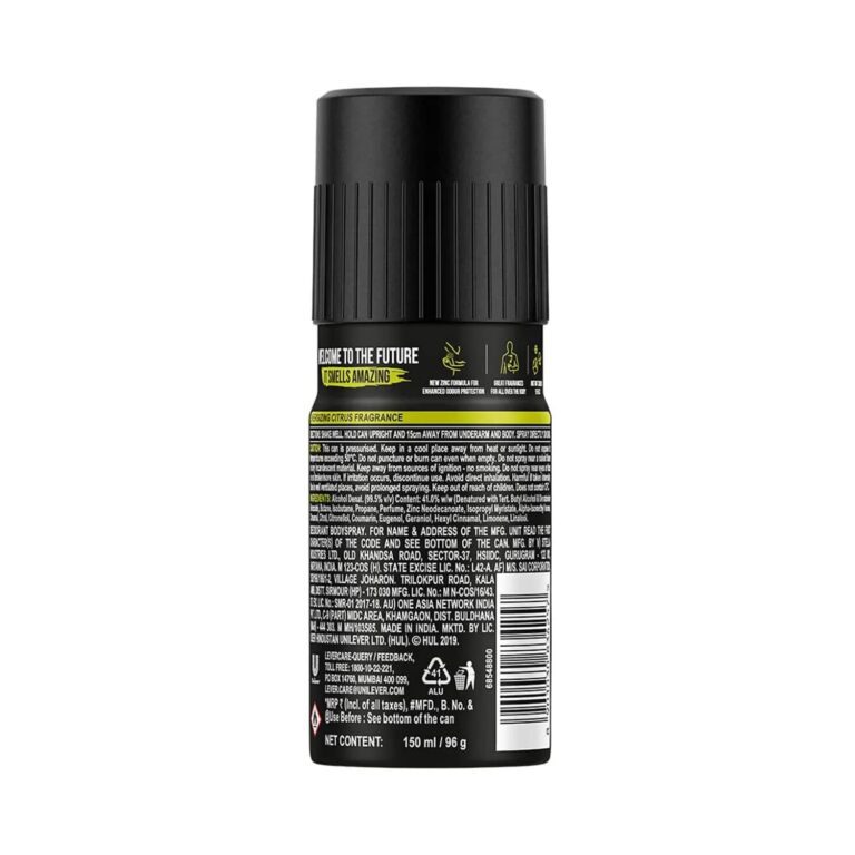 AXE Pulse Energizing Citrus Fragrance Deodorant For Men (150ml) - AXE