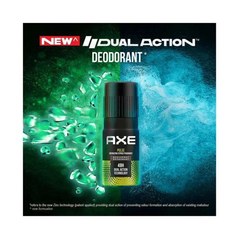 AXE Pulse Energizing Citrus Fragrance Deodorant For Men (150ml) - AXE