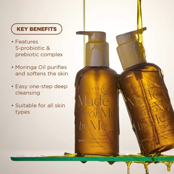 Axis-Y Biome Resetting Moringa Cleansing Oil (200 ml) - Axis-Y