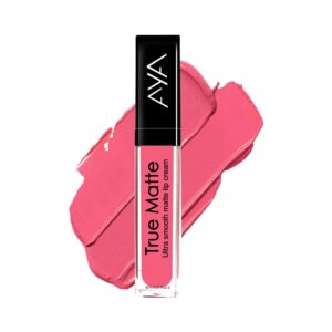 AYA True Matte Liquid Lipstick Ultra Smooth Matte Lip Cream - 05 Pink (6ml) - AYA