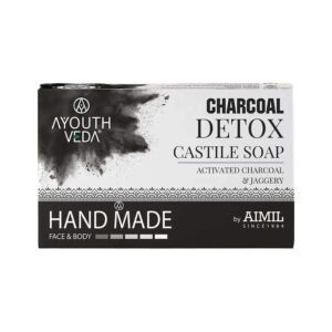 Ayouthveda Charcoal Detox Castile Soap - (110g) - Ayouthveda