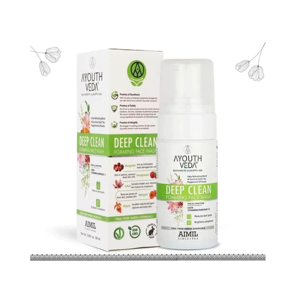 Ayouthveda Deep Clean Foaming Face Wash - (100ml) - Ayouthveda