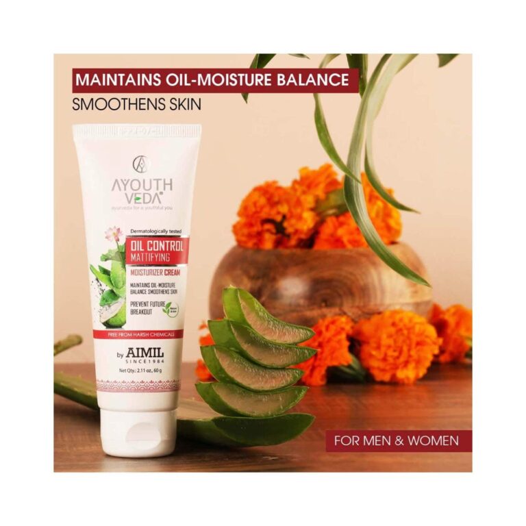 Ayouthveda Oil Control Mattifying Moisturizer Cream (60g) - Ayouthveda