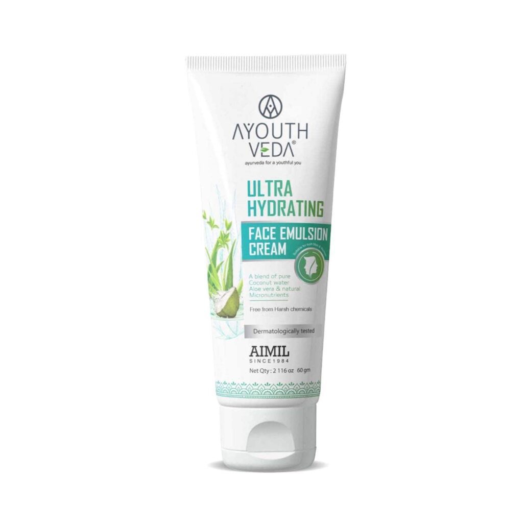 Ayouthveda Ultra Hydrating Face Emulsion Cream (60g) - Ayouthveda